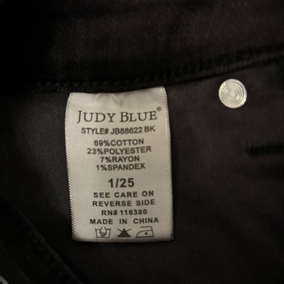 Judy Blue Black High Rise Stretch Flare jeans size 1/25 - Picture 8 of 10